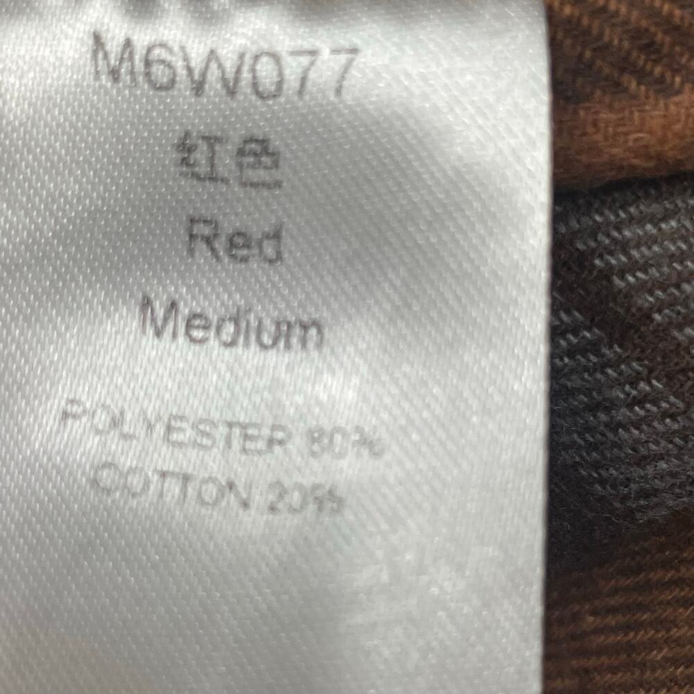 Burgundy Corduroy Collar Plaid-Lined Jacket – Medium - Picture 3 of 7
